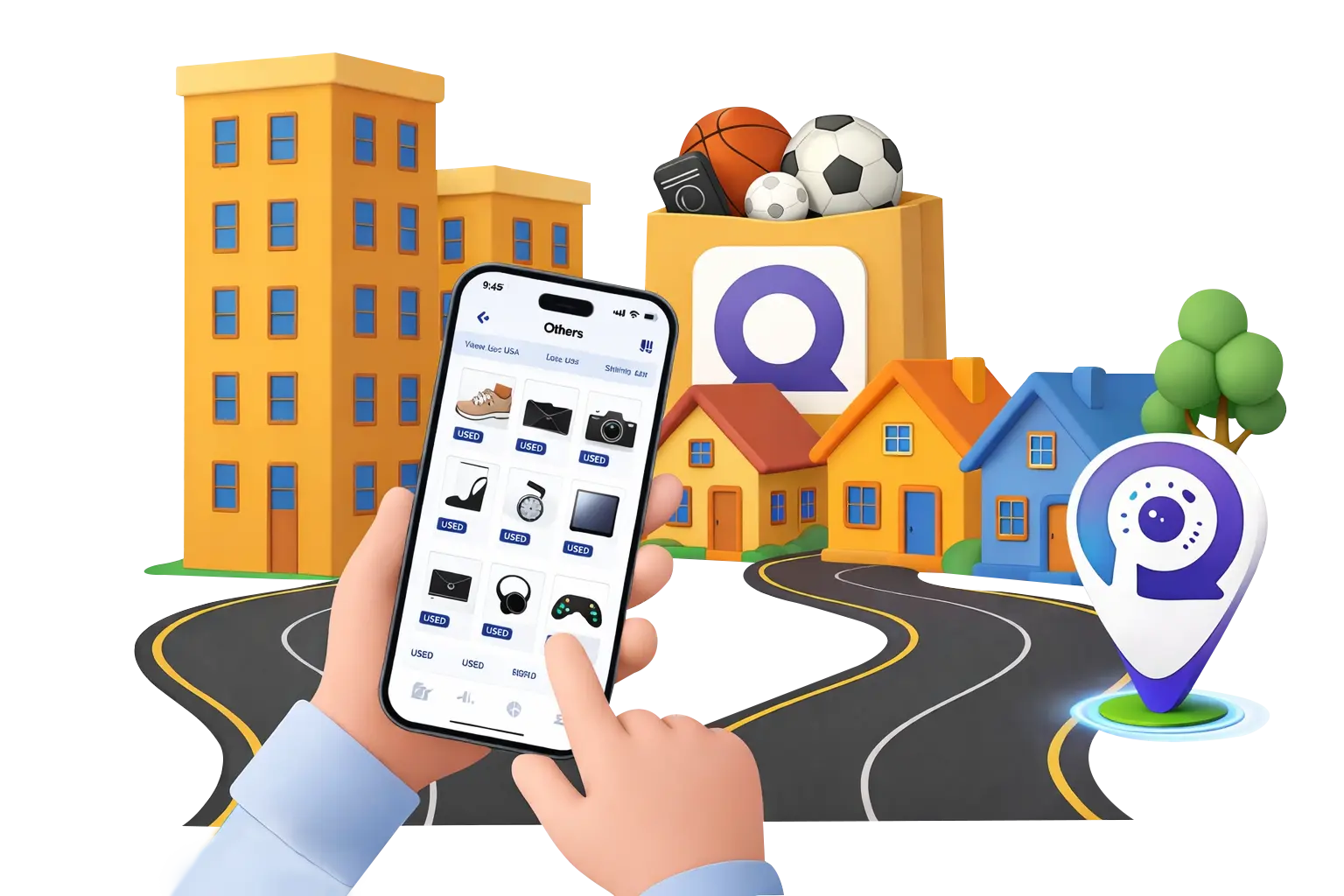 Neighborhood Illustration